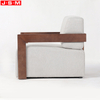 Metal Frame Fabric Armchair
