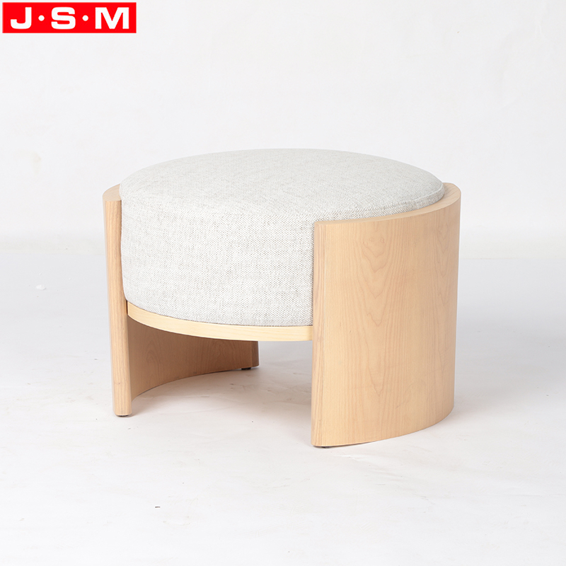 Modern Furniture Pink Cushion Seat Reclining Wooden Cushion Seat