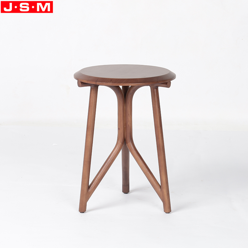 Ash Timber Coffee Decorative Round Corner Wooden Tea Side Table For Living Room Bedroom