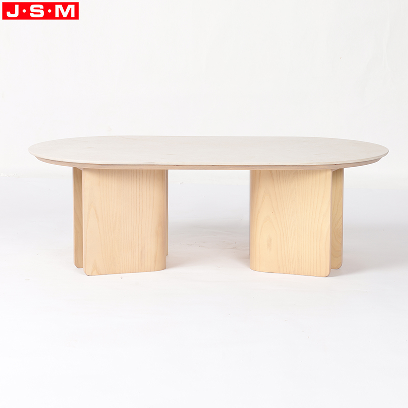 Luxury Outdoor Living Room Square Glass Tea Coffee Ash Timber Base