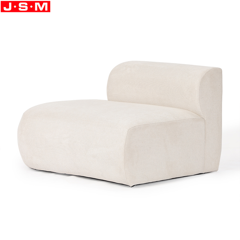 New Arrival Simple Style White Sofa Modern Ash Timber Base Wooden Sofa For Living Room