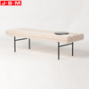 Good Quality Customized Colors Metal Base Cushion Seat Bench For Living Room
