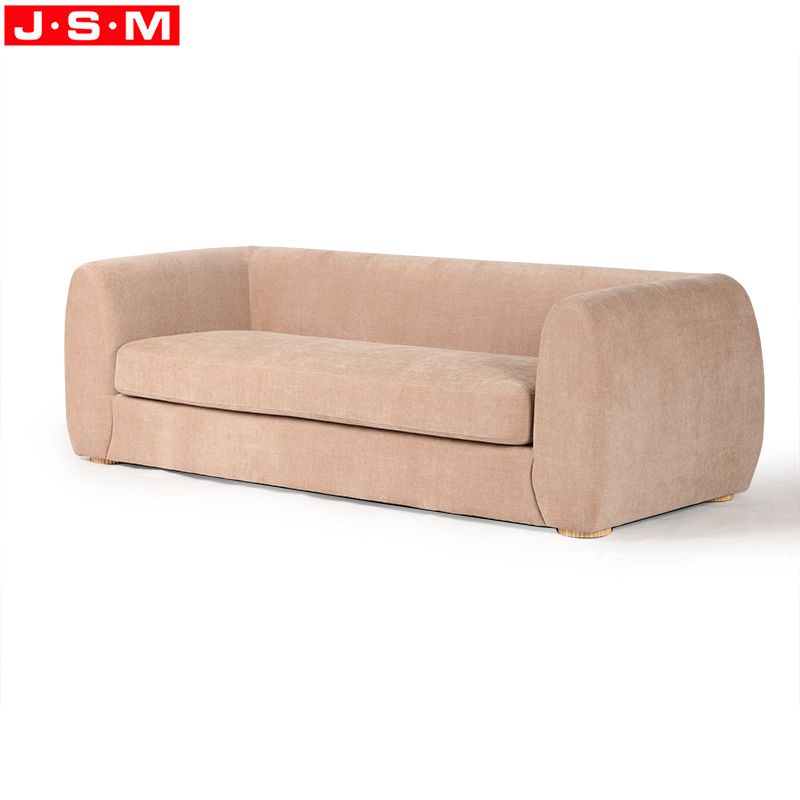 Customized Colors Villa Home Indoor Ash Timber Base Simple Design Sofa For Living Room
