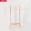 Hotel Home Indoor Simple Design Wooden Material Standing Coat Rack For Bedroom