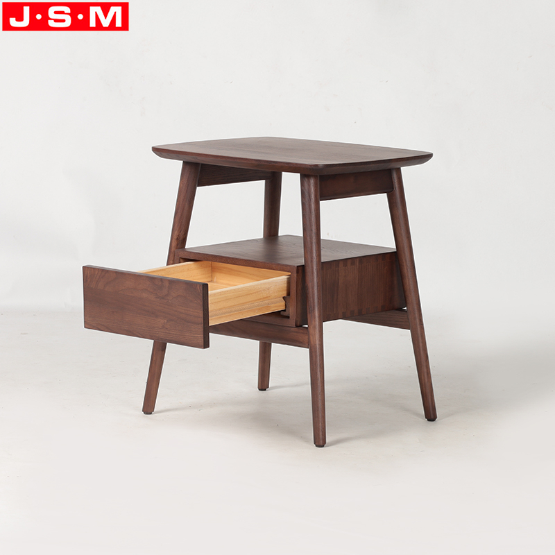 New Arrival Nordic Style Bedside Cabinet Furniture Natural Wooden Bedside Cabinet With Drawers