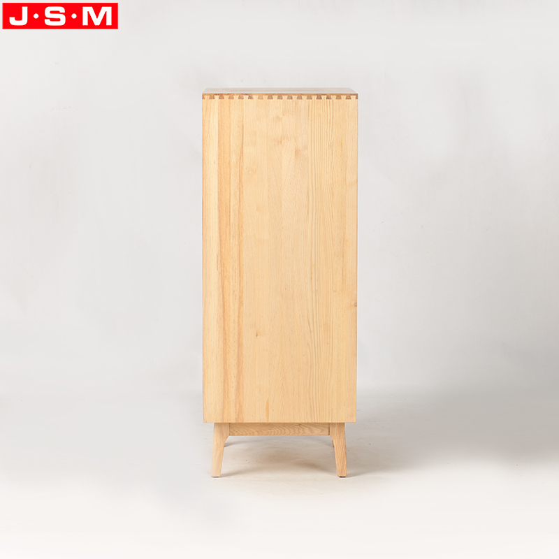 Modern Living Room Storage Cabinet Furniture 5 Drawer Cabinet Storage Natural Wooden Cabinet