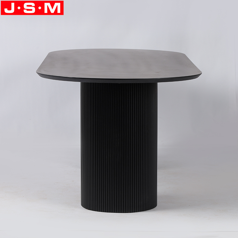 Luxury Modern Restaurant Modern Design Rectangle Shape Wood Dining Table Plywood with ash veneer top