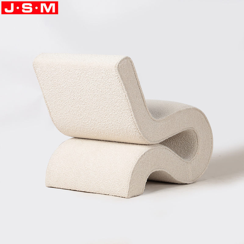 Living Room Modern Cyber S-Shaped Creative Fabric Upholstery Leisure Chair Single Person Armchair
