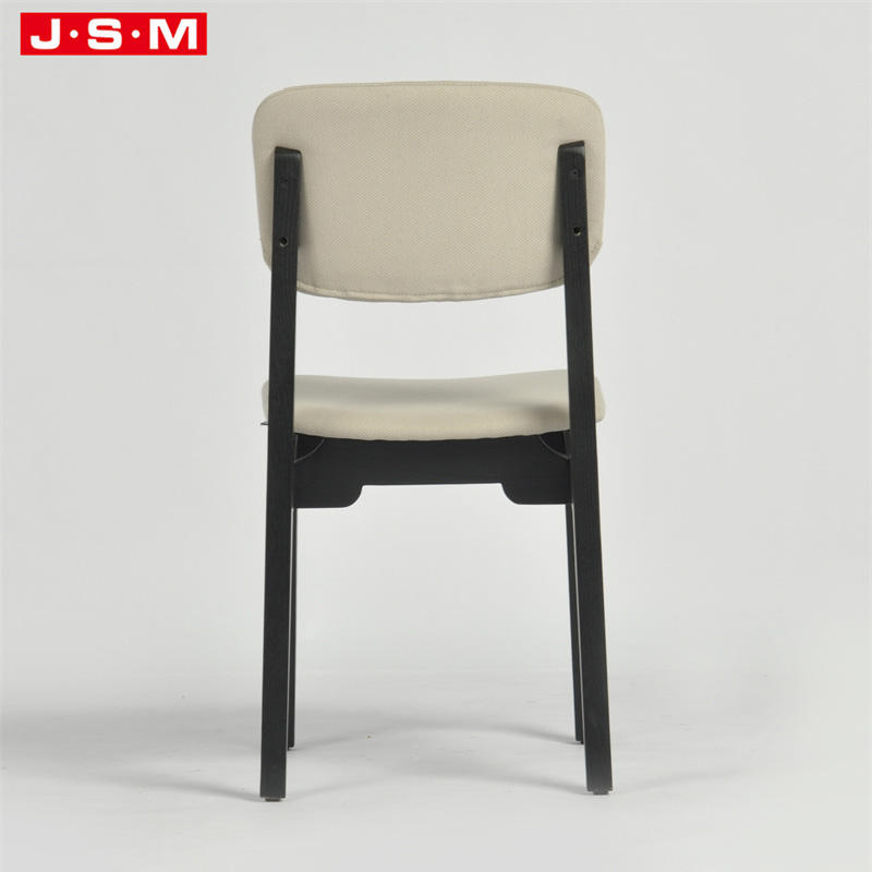 High Quality American Style Long Back Solid Wood Leather Dining Chair