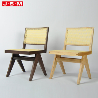 China Supply Wooden Plastic Rattan Woven Hollow Back Garden Dining Chair