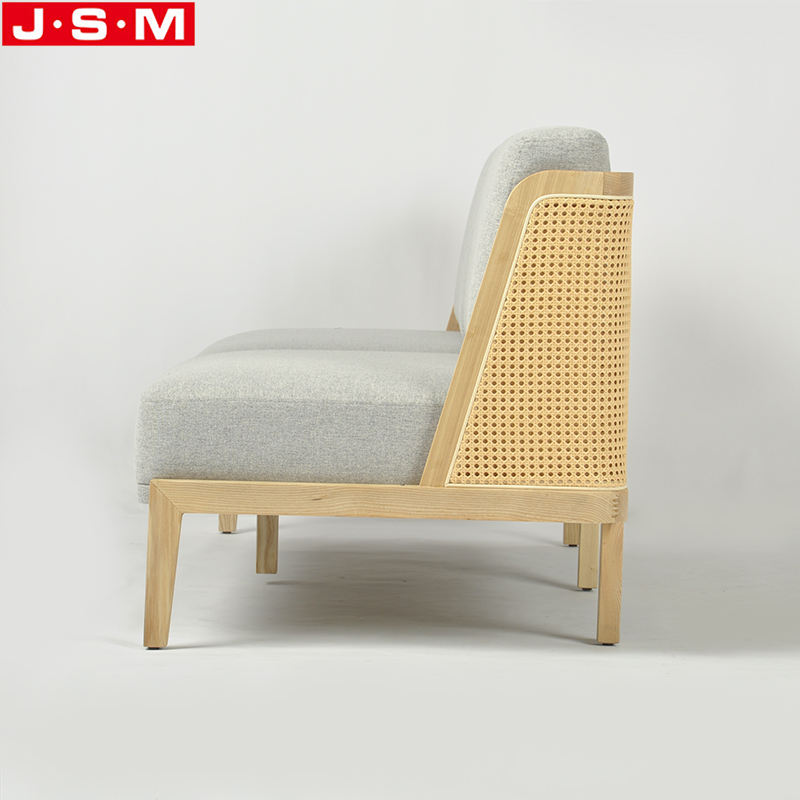 Luxury Sofa For Home Office Hotel Living Room Furniture Modern Cushion Seat Plastic Rattan Back Sofa