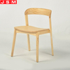 Chinese Stackable Wooden Ash Timber Frame Dining Chair Without Armrests