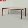 Modern Living Room Dining Room Ash Timber Base Rectangle Dining Table