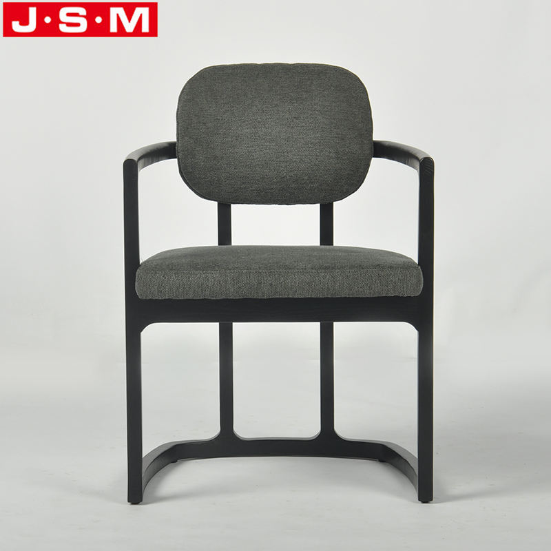 Chinese Modern Hotel Business Reception Chair Wooden Frame Dining Chair
