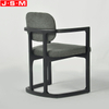 Modern Design Home Furniture Fabric Upholstery Ash Timber Base Dining Chairs