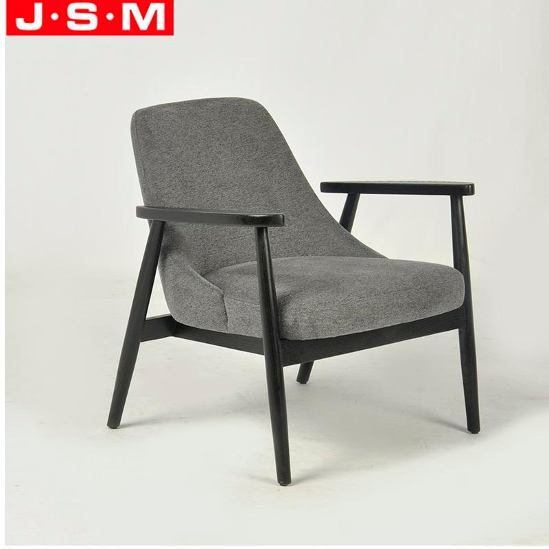 Fashion Design Outdoor Garden Solid Wood Chair Ash Timber Base Office Building Armchair