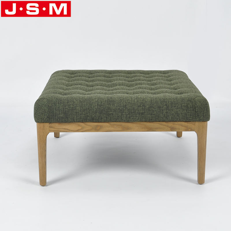 High Quality Bedroom Ottoman Stool Square Fabric Living Room Furniture Ottoman