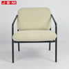 Quality Wabi-Sabi Style Leisure Home Office Chair Cushioned Armchairs With Metal Leg