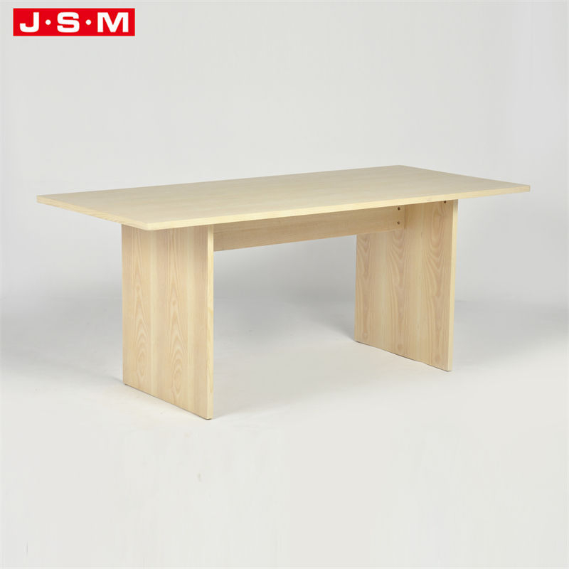 Luxury Design Rectangular Outdoor 6 Seater Solid Wood Dining Table Set