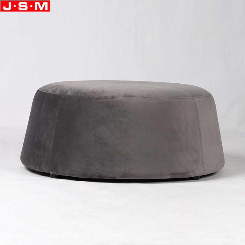 Modern Comfortable Wooden Frame Fabric Stools Living Room Stool Home Stool Ottoman