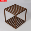 Square Coffee Table Ash Timber Frame Wood Table Side Table For Home Office