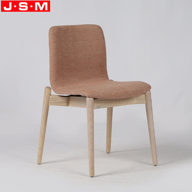 Nordic Fabric Kitchen Dining Room Furniture Chair Wooden Restaurant Dining Chair