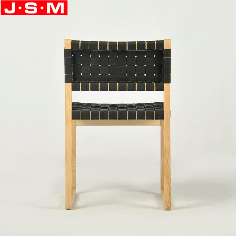 Modern Armless Rattan Weave Seat And Back Dining Chair For Restaurant