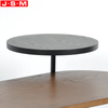 New Design Veneer Table Top Coffee Table Furniture Metal Base Coffee Shop Tea Table