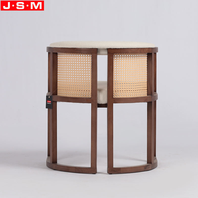 Wholesale Kitchen Furniture Wooden Chair Round Dining Chair With Armrest