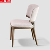 Wholesale Luxury Leather Dinning Chair Living Room Upholstery Dining Chair With Wood Legs