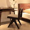 Living Room Chairs Wooden Furniture Artificial Rattan Seat And Back Dining Chair