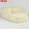 Modern Designer Italian Home White Furniture 2 Seater Modular Wooden Sofa