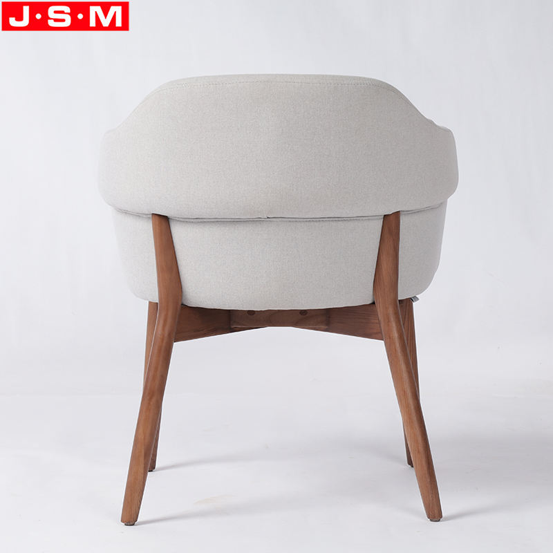Dinning Room Ash Timber Wooden Restaurant Dining Chair With Foam And Fabric