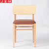Black American Ash Frame Pu Fabric Upholstery Seat Pad Dining Chairs