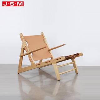 Luxury Furniture Outdoor Garden Living Room Lobby Single Wooden Leg Back Armchair