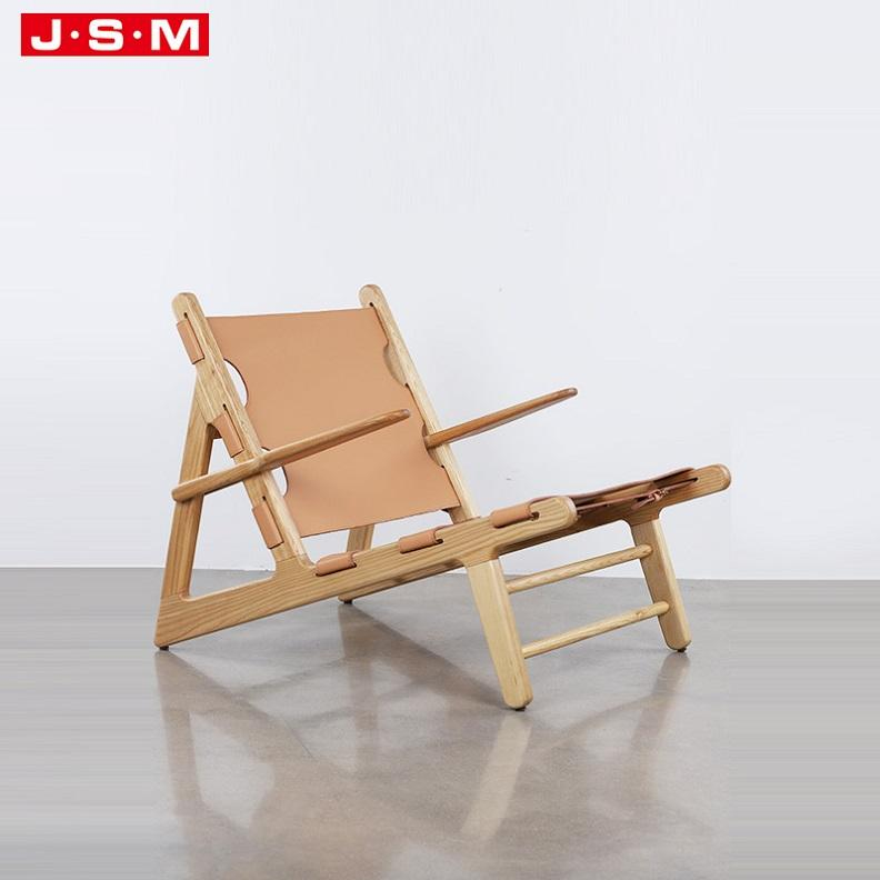 Luxury Furniture Outdoor Garden Living Room Lobby Single Wooden Leg Back Armchair