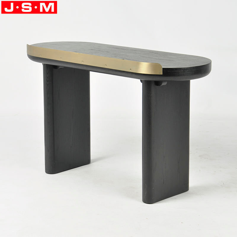 Golden Chrome Decoration 1 Drawer Writing Desk Table Computer Desk For Home Office
