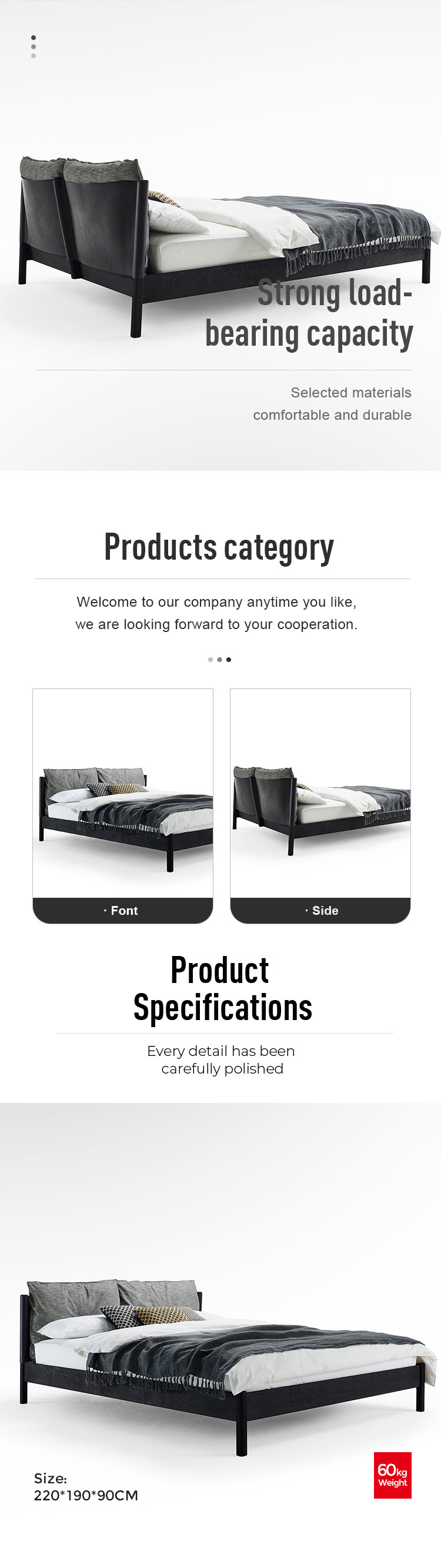 Leather Bed King Size