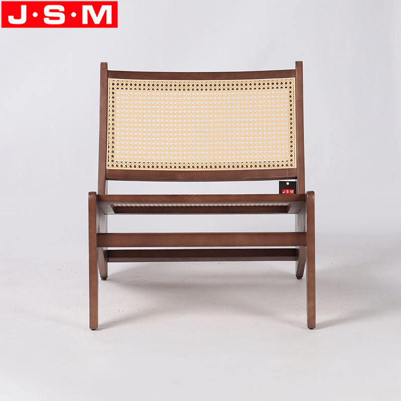 Nordic Leisure Comfortable Seat Single Armchair With Fabric Upholstered