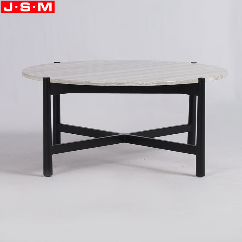 New Style Modern Living Room Side Table Stone Color Custom Tea Table