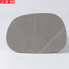 Professional Customized Any Color Artificial Marble Top Tea Table Ash Veneer Base Tea Table