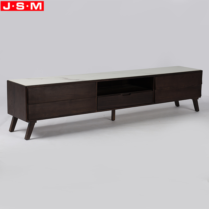 tv cabinet with display shelves