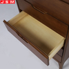 Home Bedroom 6 Drawer Veneer Carcase Cabinet Wooden Living Room Storage Cabinet