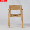 Hot Sale Veneer Back Outdoor Chair Wooden Restaurant Dining Chair With Arm