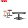 New Designer Japanese Drum Big Solid Wood Book Decor Round Furniture Side Coffee Table