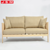 Modern Velvet Settee Wooden Couch Furniture Live Room Sofa Seat