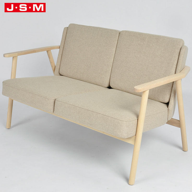 Nordic Modern L Shape Furniture Waiting Space Saver Extra Restaurante Home Wood Sofa