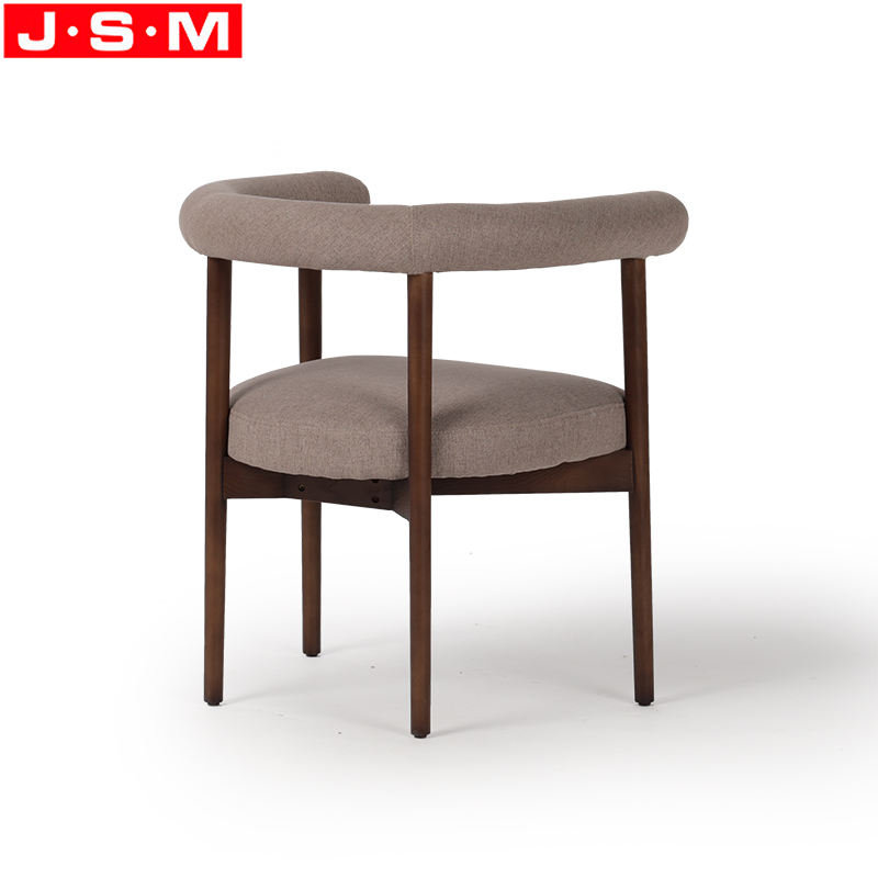 Luxury Wooden Ash Base Room Furniture Chairs For Cafe Restaurant Fabric Upholstery Dining Armchair Chairs