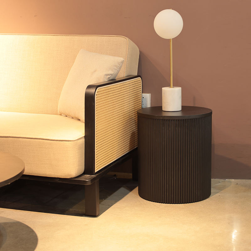New Style Customization Solid Wood Round Corner Have Storage Tea Table