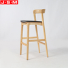 Cushion Seat Wood Bar Chair Kitchen Bar Stool Wooden High Bar Chair